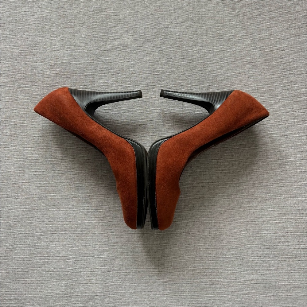 Apt. 9 vintage rust orange work academia heels. - Picture 3 of 9